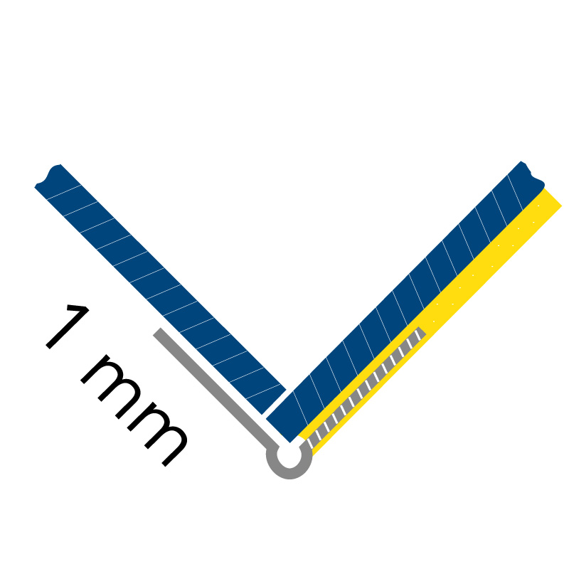 Gedotec Trap-randprofiel zelfklevend | 1 stuk traprandprofiel aluminium